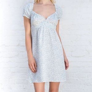 Rare Brandy Melville BLAIR FLORAL COTTON DRESS Tie back. One Size (Xs-S)